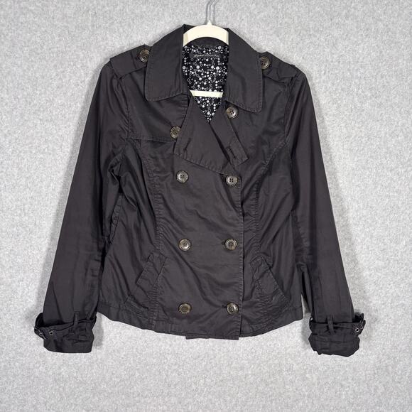 Avant Premiere Jacket 8 Medium Cotton Trench Peacoat Military Utility Army ** - Picture 1 of 11